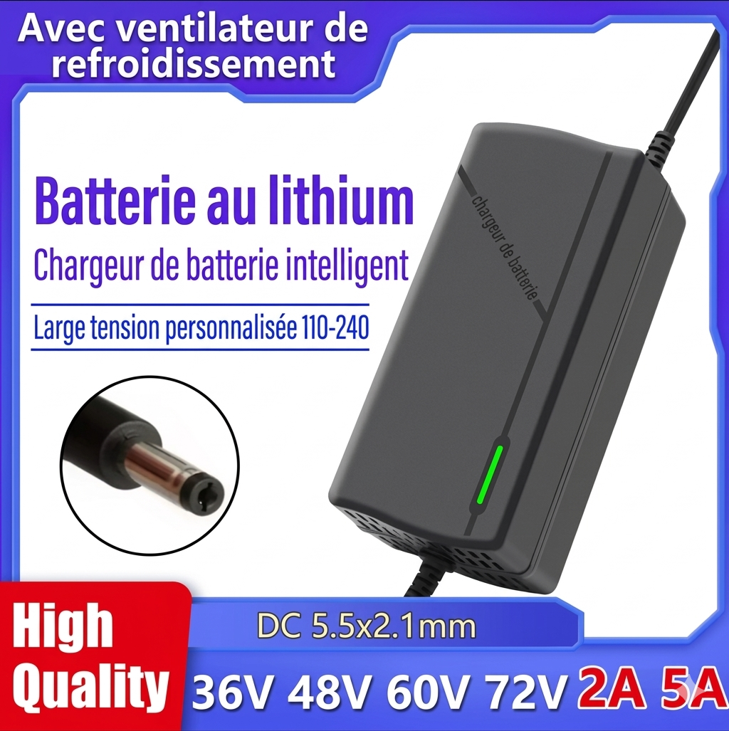 Chargeur DC plug lithium